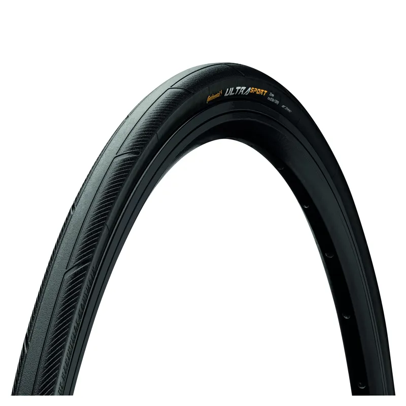 Continental Ultra Sport III Wire Bead Puregrip Compound 700c Hybrid Tyre - Black