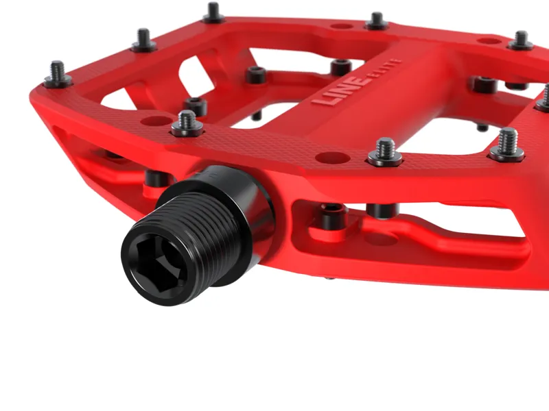 Trek Line Elite Flat MTB Pedals - Red-2
