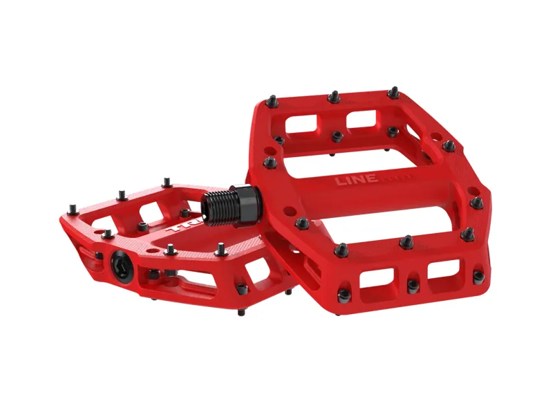 Trek Line Elite Flat MTB Pedals - Red
