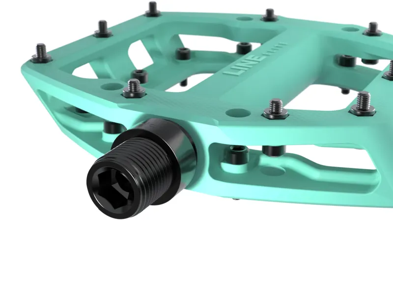 Trek Line Elite Flat MTB Pedals - Miami Green-2