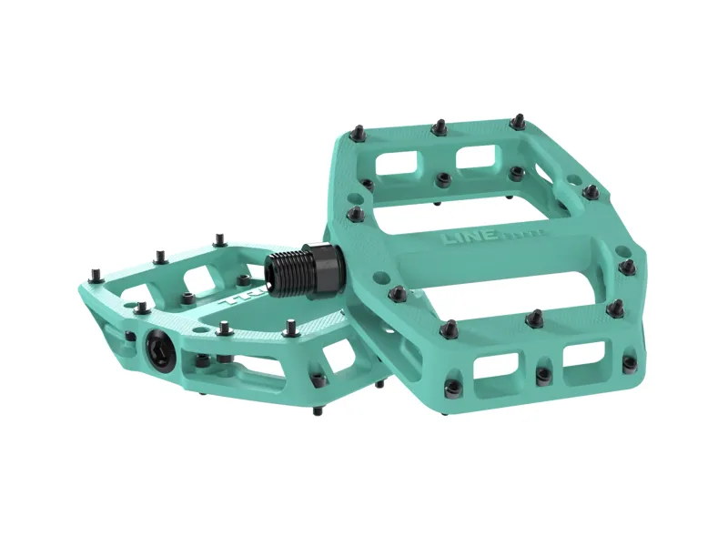 Trek Line Elite Flat MTB Pedals - Miami Green
