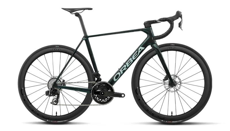 Orbea Orca M21e Team 2027 Carbon Road Bike - Escape Green/Carbon