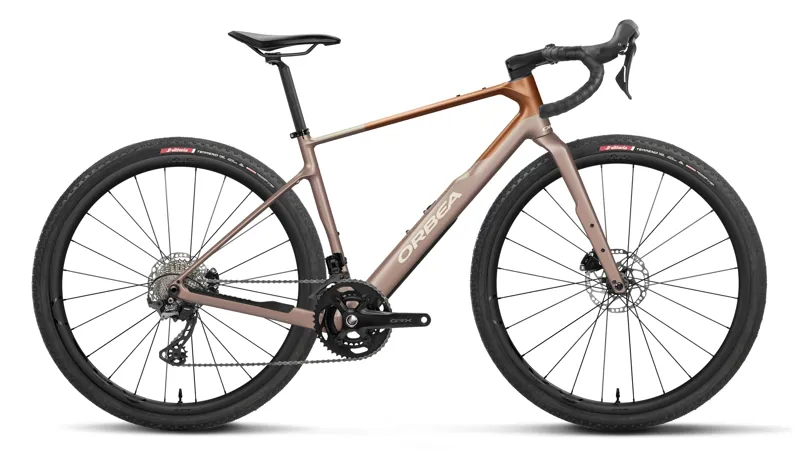 Orbea Terra M35 Team 2027 Carbon Gravel Road Bike - Nickel/Cinamon