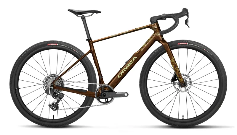 Orbea Terra M21e Team 1X 2027 Carbon Gravel Road Bike - Caramel Carbon
