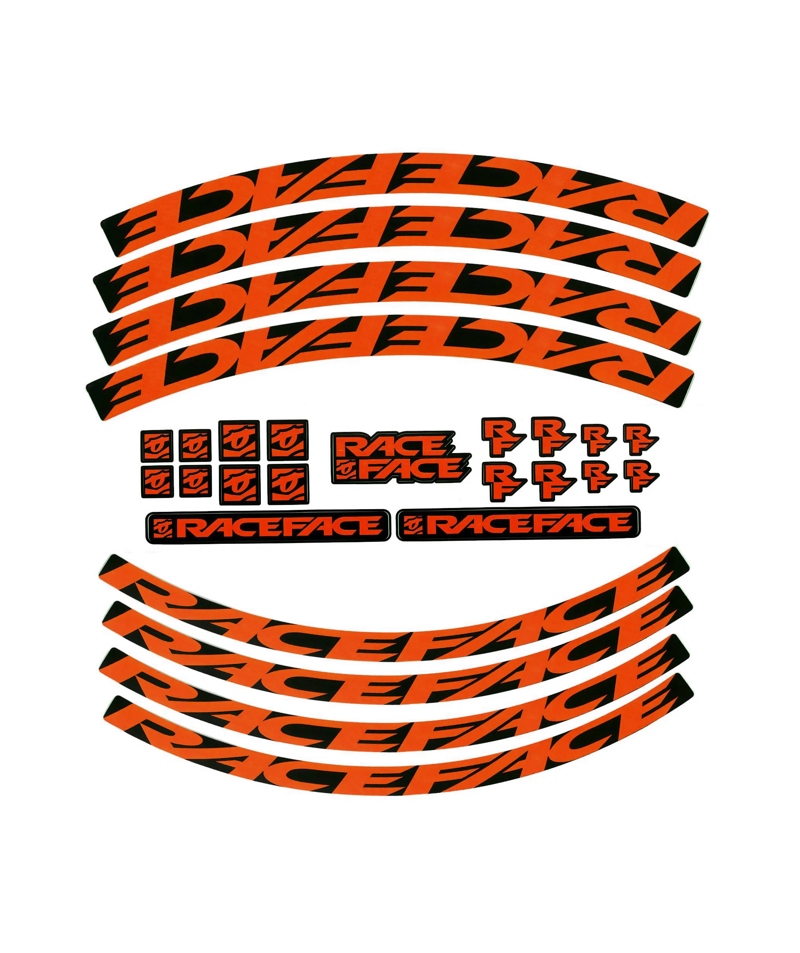 Race Face Wheel Decal Kit - Orange