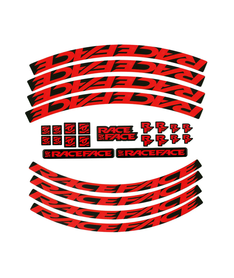 Race Face Wheel Decal Kit - Red