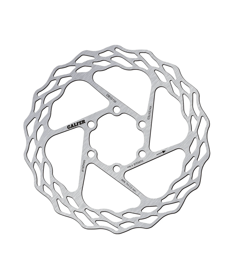 Galfer Wave Road 6-Bolt Disc Rotor - Silver