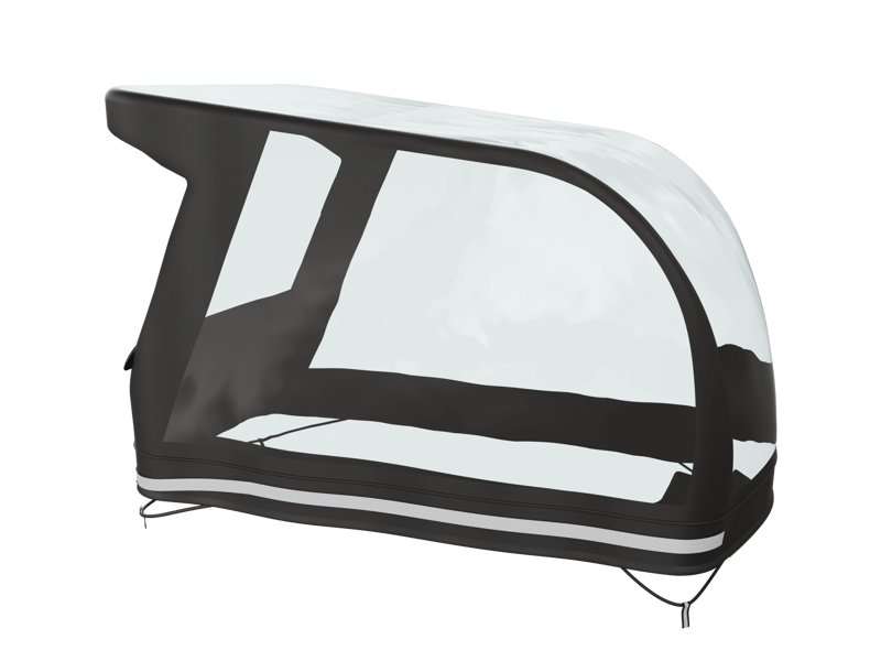 Trek Fetch+ 4 Rainfly Replacement Fabric Only No Poles - Black/Clear