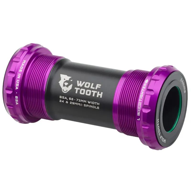 Wolf Tooth BSA Bottom Bracket - Ultraviolet Purple