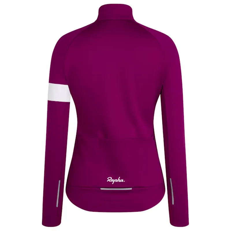 Rapha Core Women's Winter Jacket - Mauve/White-1