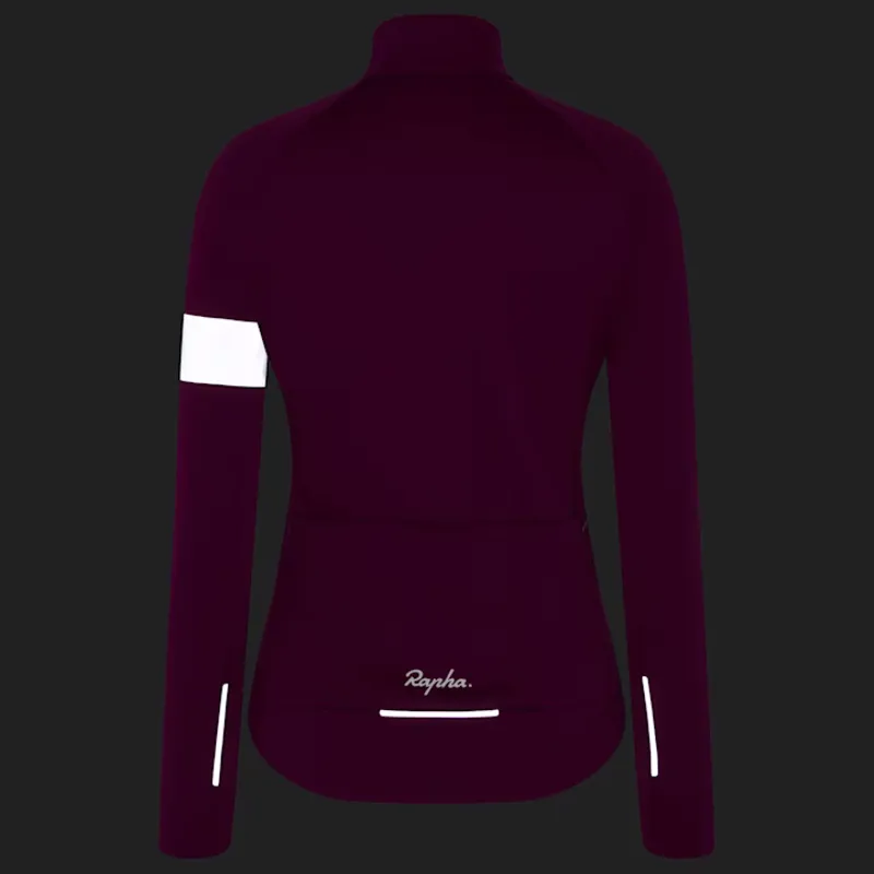 Rapha Core Women's Winter Jacket - Mauve/White-3