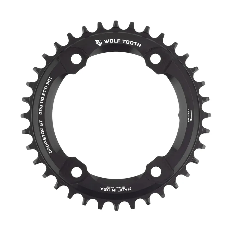 Wolf Tooth 110 BCD Asymmetric 4-Bolt For Shimano GRX - Drop-Stop ST
