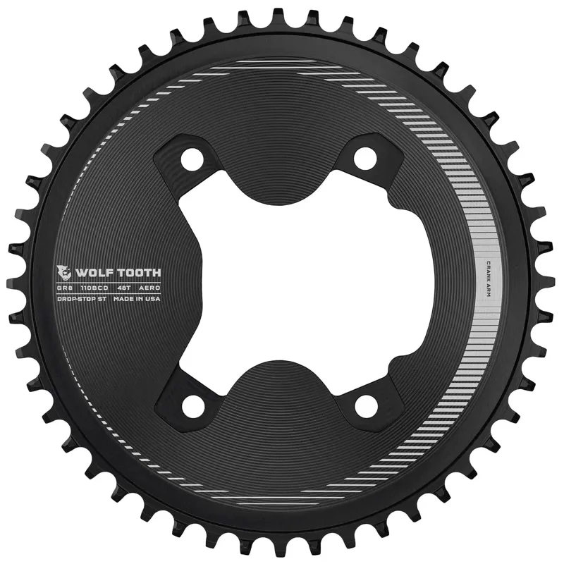 Wolf Tooth 110 BCD Asymmetric Aero for Shimano GRX Chainrings