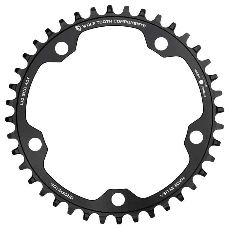Wolf Tooth 130 BCD Flat Top Gravel / CX / Road Chainring - Drop Stop B-5