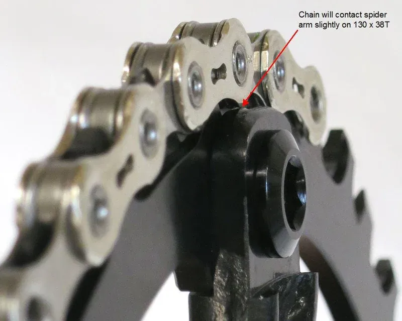 Wolf Tooth 130 BCD Flat Top Gravel / CX / Road Chainring - Drop Stop B-7
