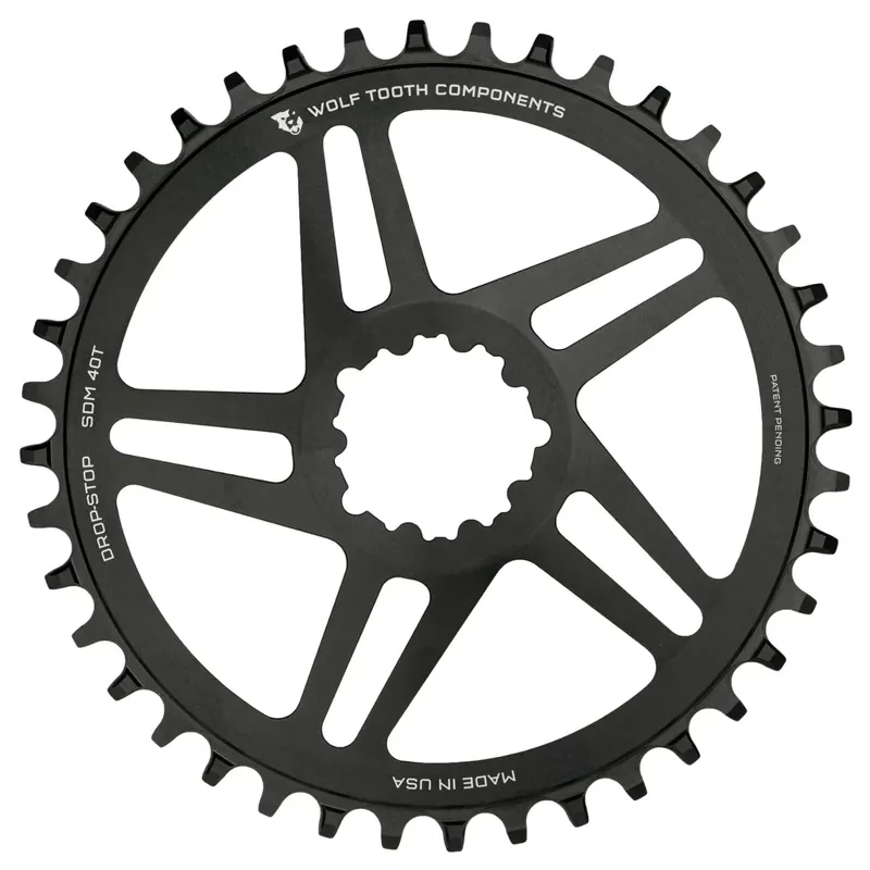 Wolf Tooth Direct Mount Round SRAM Chainring Flat Top - Drop Stop B