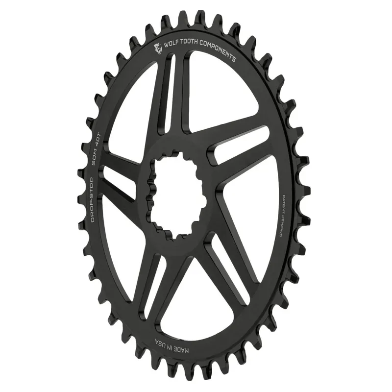 Wolf Tooth Direct Mount Round SRAM Chainring Flat Top - Drop Stop B-1