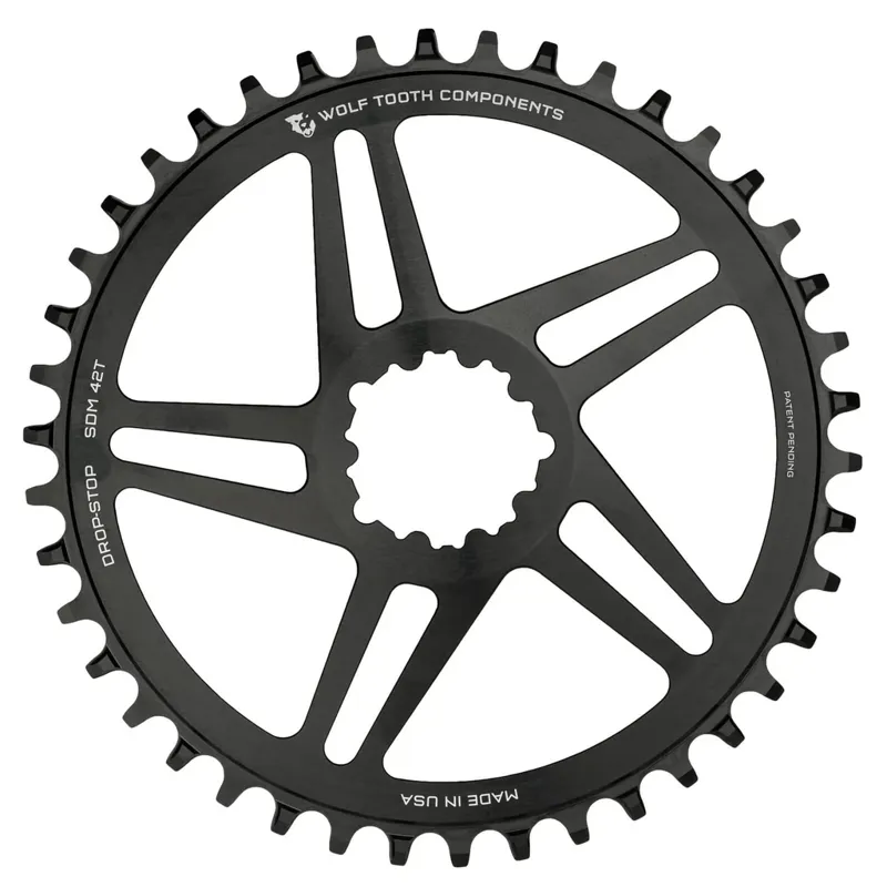 Wolf Tooth Direct Mount Round SRAM Chainring Flat Top - Drop Stop B-2