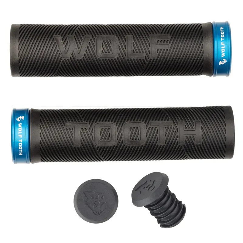 Wolf Tooth Echo Lock-On Grips - Black/Blue