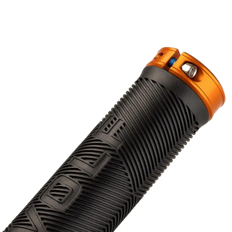 Wolf Tooth Echo Lock-On Grips - Black/Orange-1