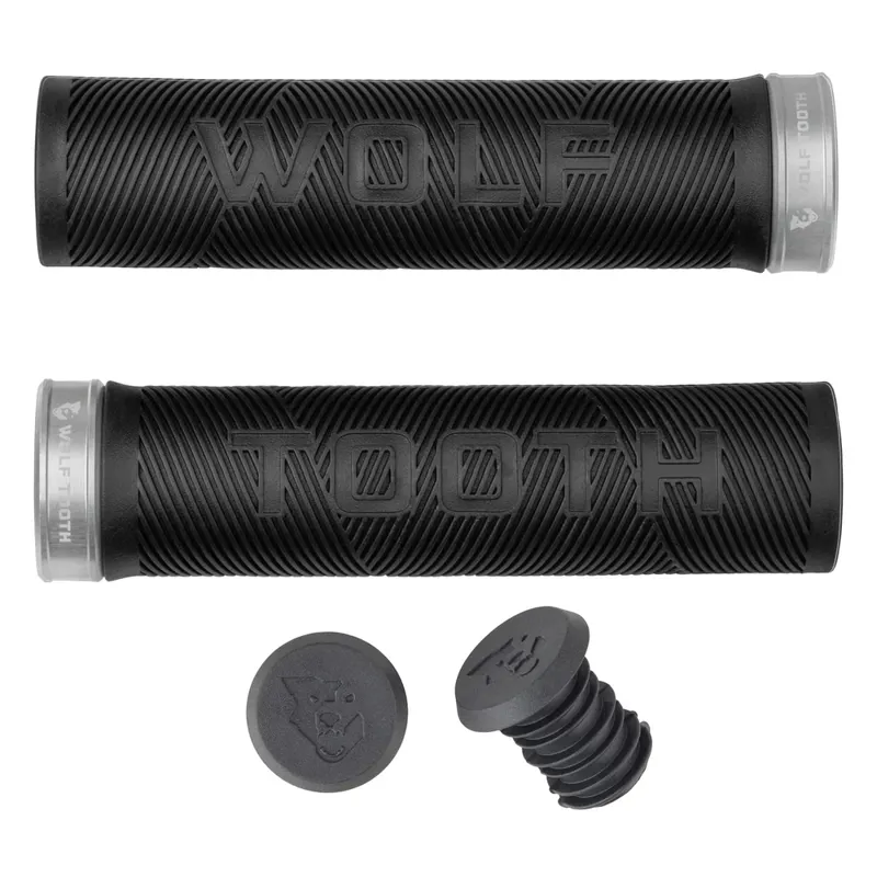 Wolf Tooth Echo Lock-On Grips - Raw Silver