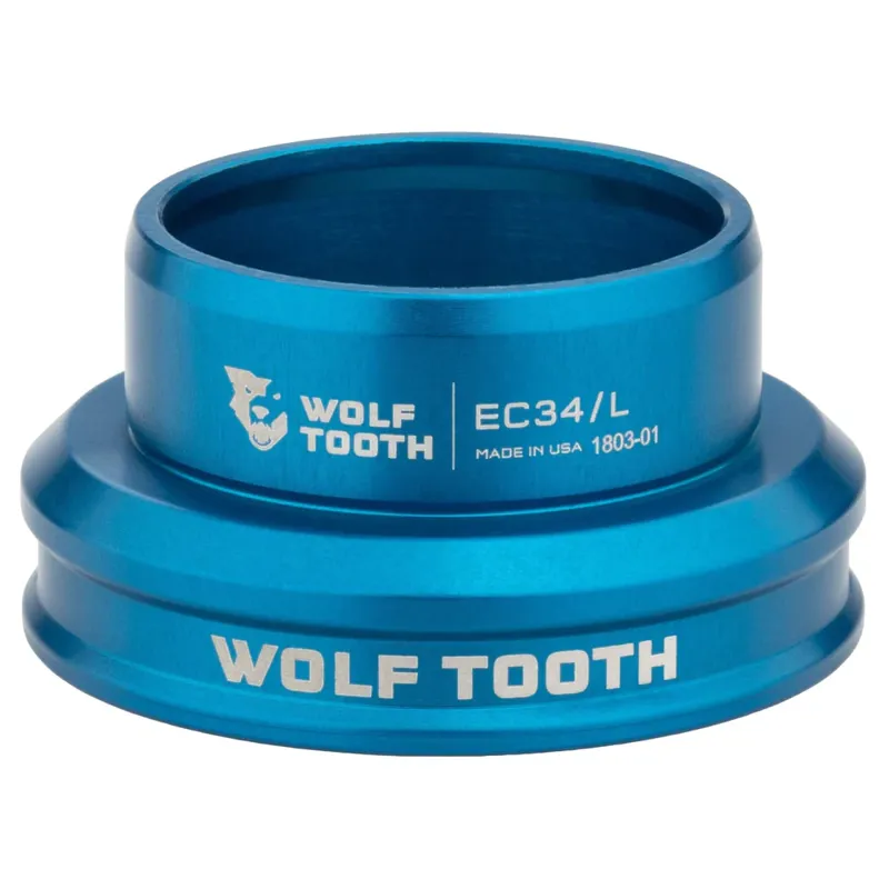 Wolf Tooth Performance External Lower Cup Headset - Blue-1
