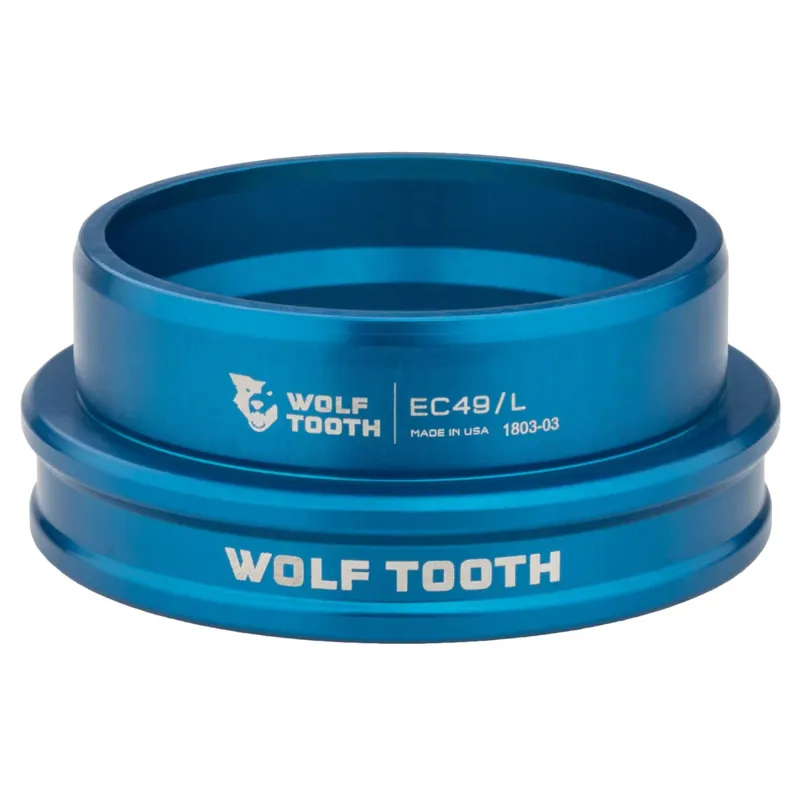 Wolf Tooth Performance External Lower Cup Headset - Blue-2