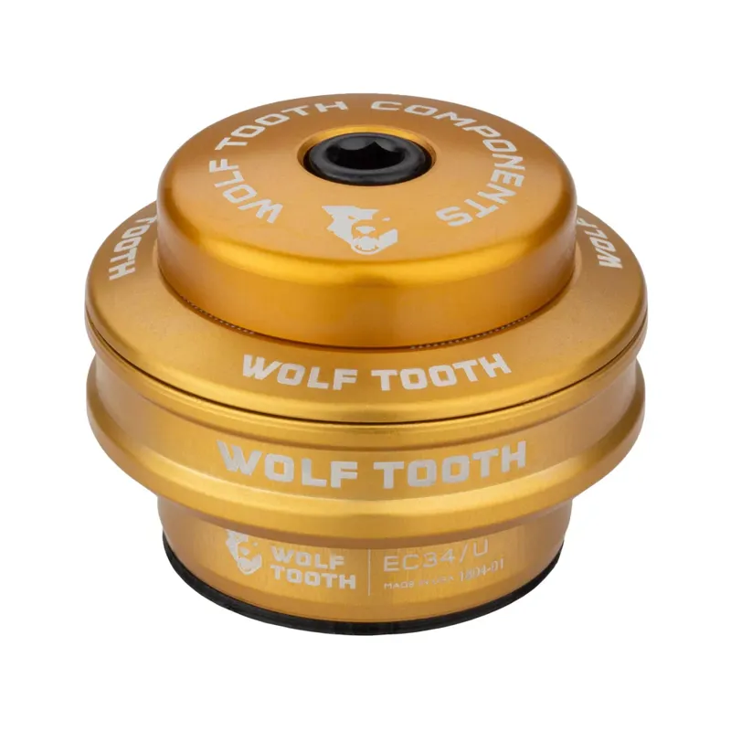 Wolf Tooth Performance External Upper EC34/28. 6 Cup Headset - Gold