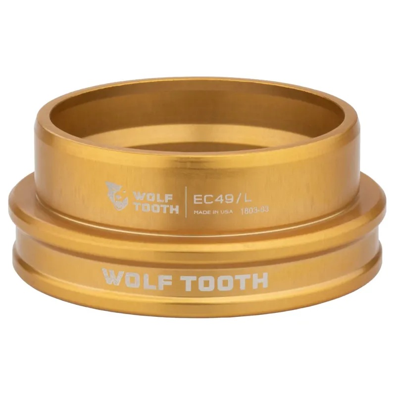 Wolf Tooth Performance External Lower Cup Headset - Gold-2
