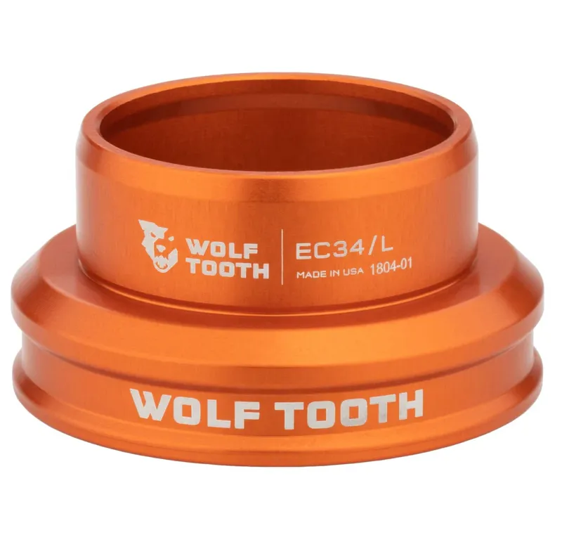 Wolf Tooth Performance External Lower Cup Headset - Orange-1