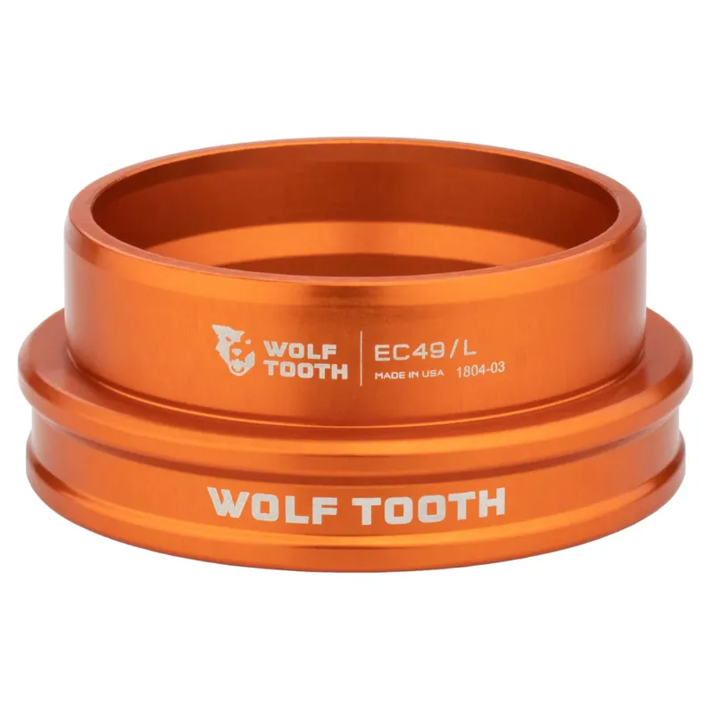 Wolf Tooth Performance External Lower Cup Headset - Orange-2