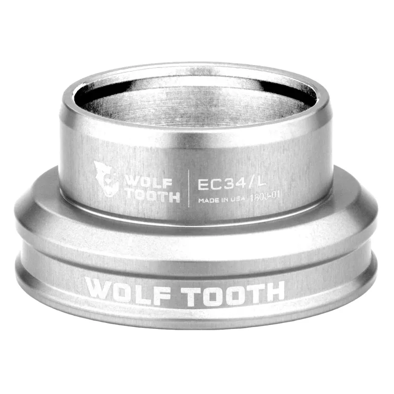 Wolf Tooth Performance External Lower Cup Headset - Raw Silver-1