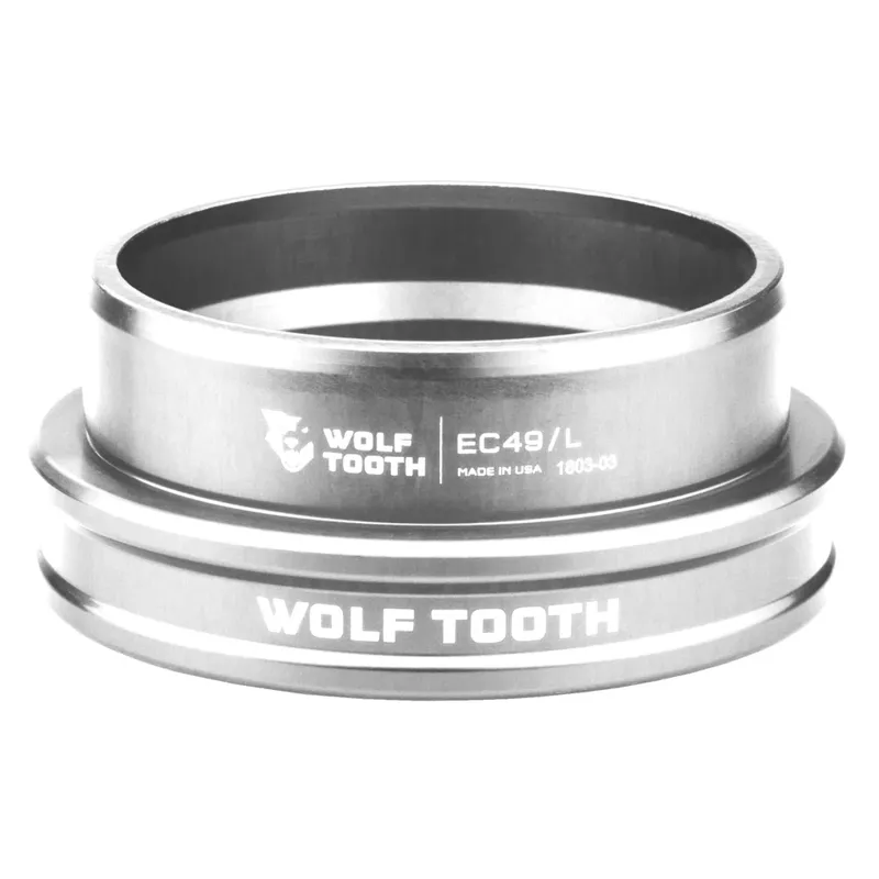 Wolf Tooth Performance External Lower Cup Headset - Raw Silver-2