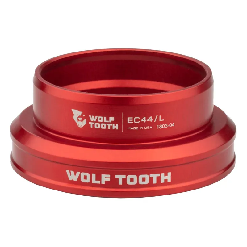 Wolf Tooth Performance External Lower Cup Headset - Red-1