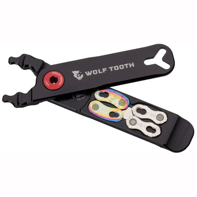 Wolf Tooth Master Link Combo Pack Pliers - Black/Red-2