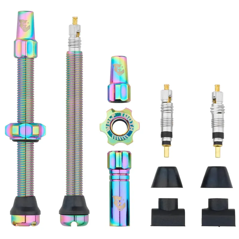 Wolf Tooth Tubeless Valve Stems - Rainbow