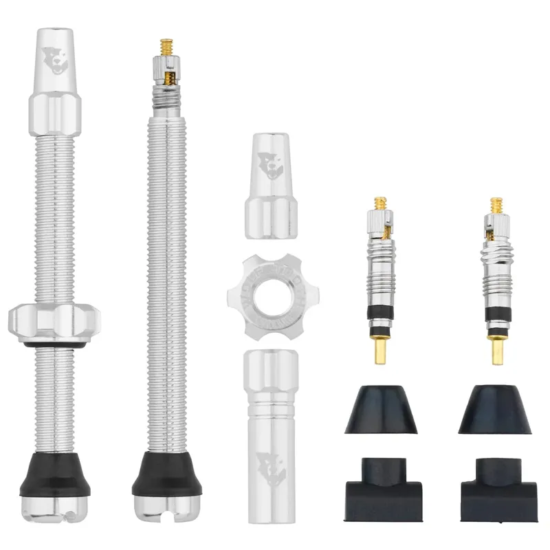 Wolf Tooth Tubeless Valve Stems - Raw Silver