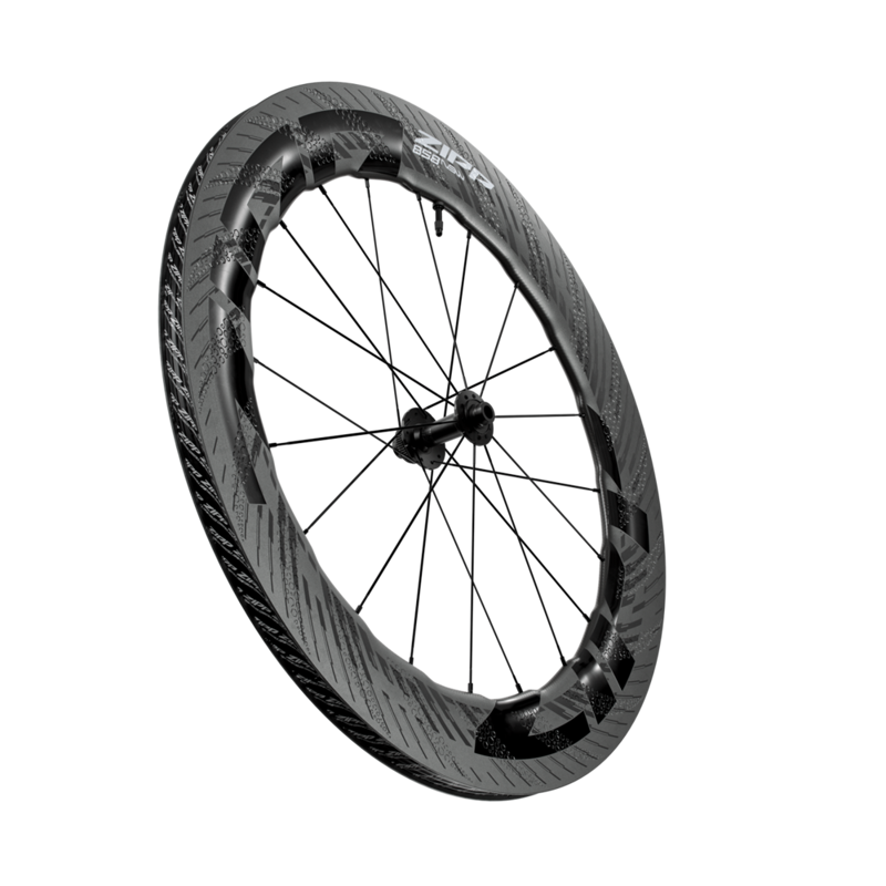 Zipp 858 NSW Carbon Tubeless Road D1 Wheelset - Black-1