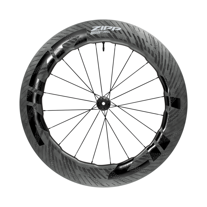 Zipp 858 NSW Carbon Tubeless Road D1 Wheelset - Black-2