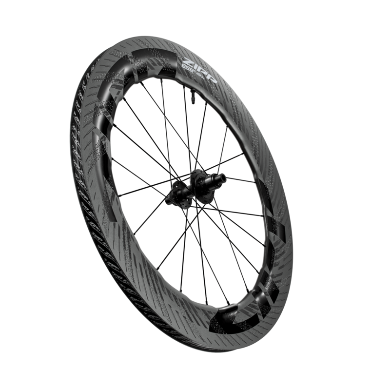 Zipp 858 NSW Carbon Tubeless Road D1 Wheelset - Black-3