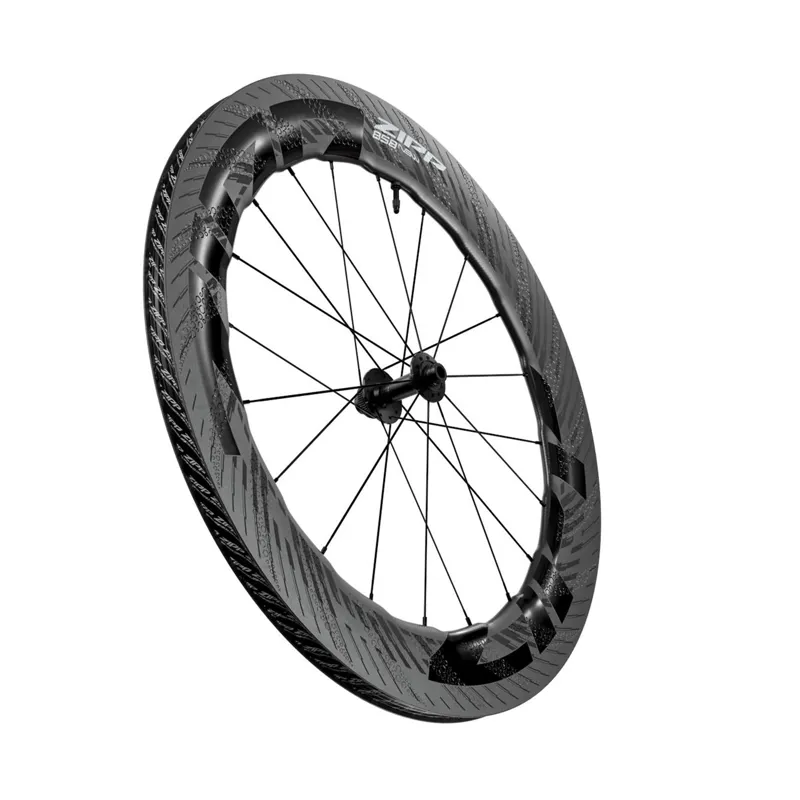 ZIPP 858 NSW Carbon TLR Centre Lock D1 Front Road Wheel - Standard Graphic-1