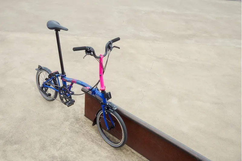 Brompton P Line Team GB Edition 2024 Folding Bike - Piccadilly Blue-10