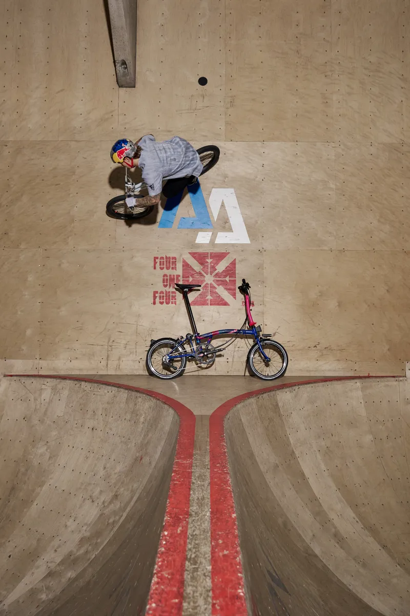 Brompton P Line Team GB Edition 2024 Folding Bike - Piccadilly Blue-13