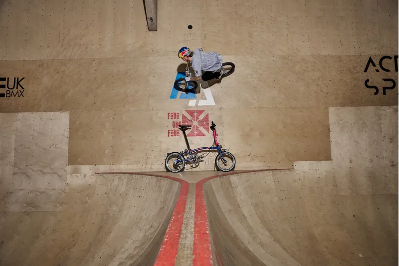 Brompton P Line Team GB Edition 2024 Folding Bike - Piccadilly Blue-12