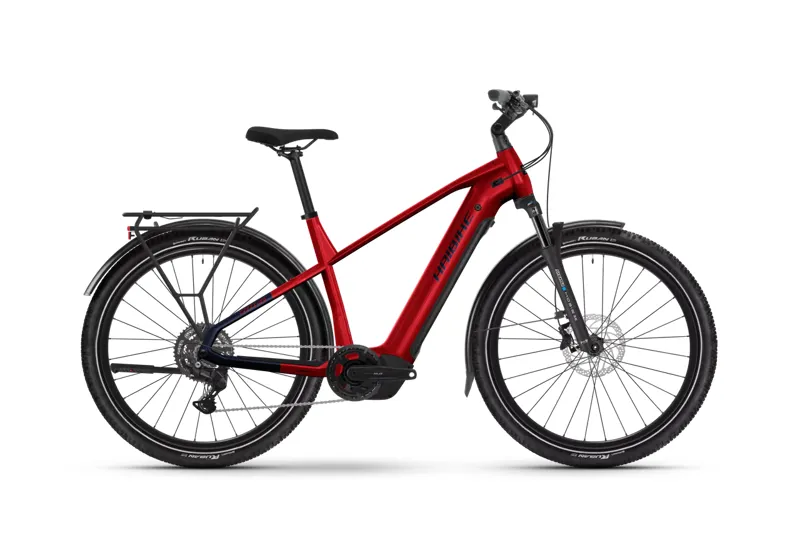Haibike Trekking 7 Crossbar 2026 Electric Hybrid Bike - Fruity Red