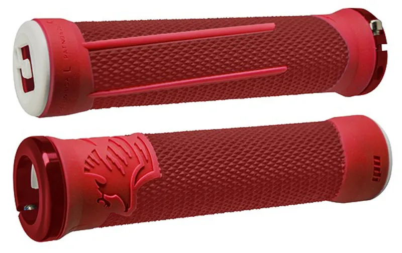 ODI AG2 v2.1 MTB Lock-On Grips - 135mm - Red