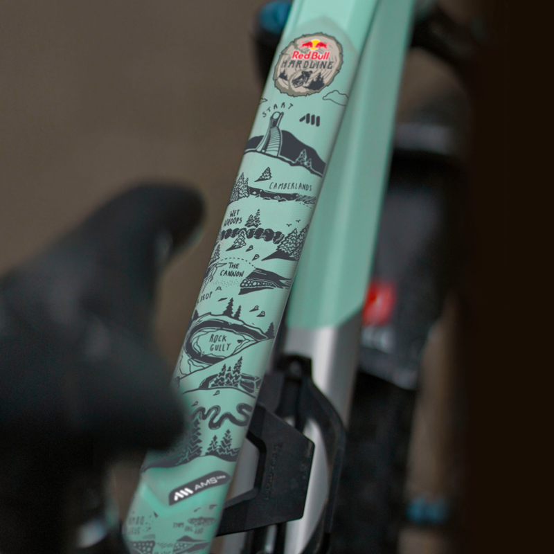 AMS Frame Guard Extra Red Bull Hardline - Grey-5