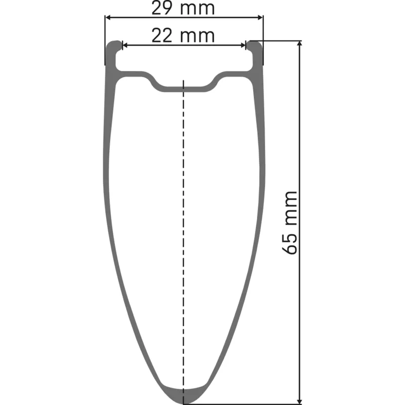 Dt Swiss ARC 1100 DICUT WTS Carbon Clincher 65 x 22mm Rear Wheel + Tyre-6