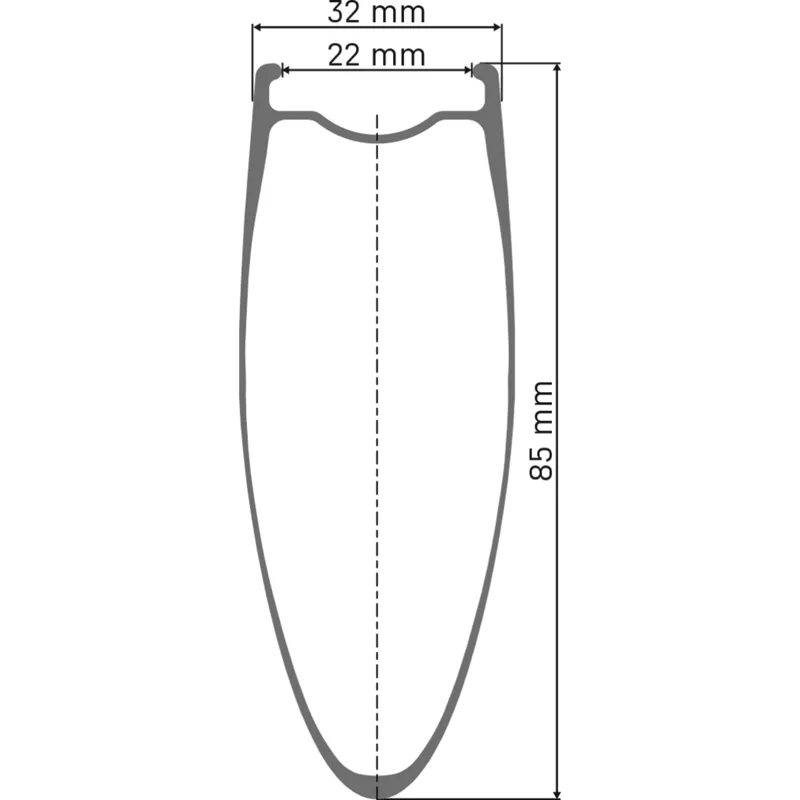 Dt Swiss ARC 1100 DICUT WTS Carbon Clincher 85 x 22mm Rear Wheel + Tyre-6