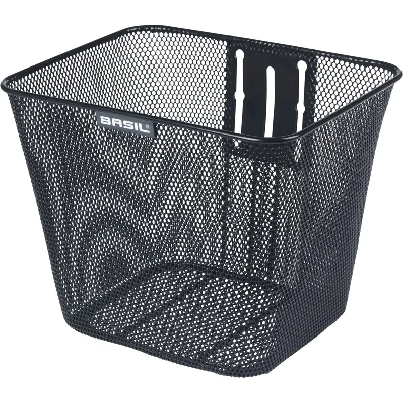 Basil Bilbao FM Fixed Front Basket - Black-1